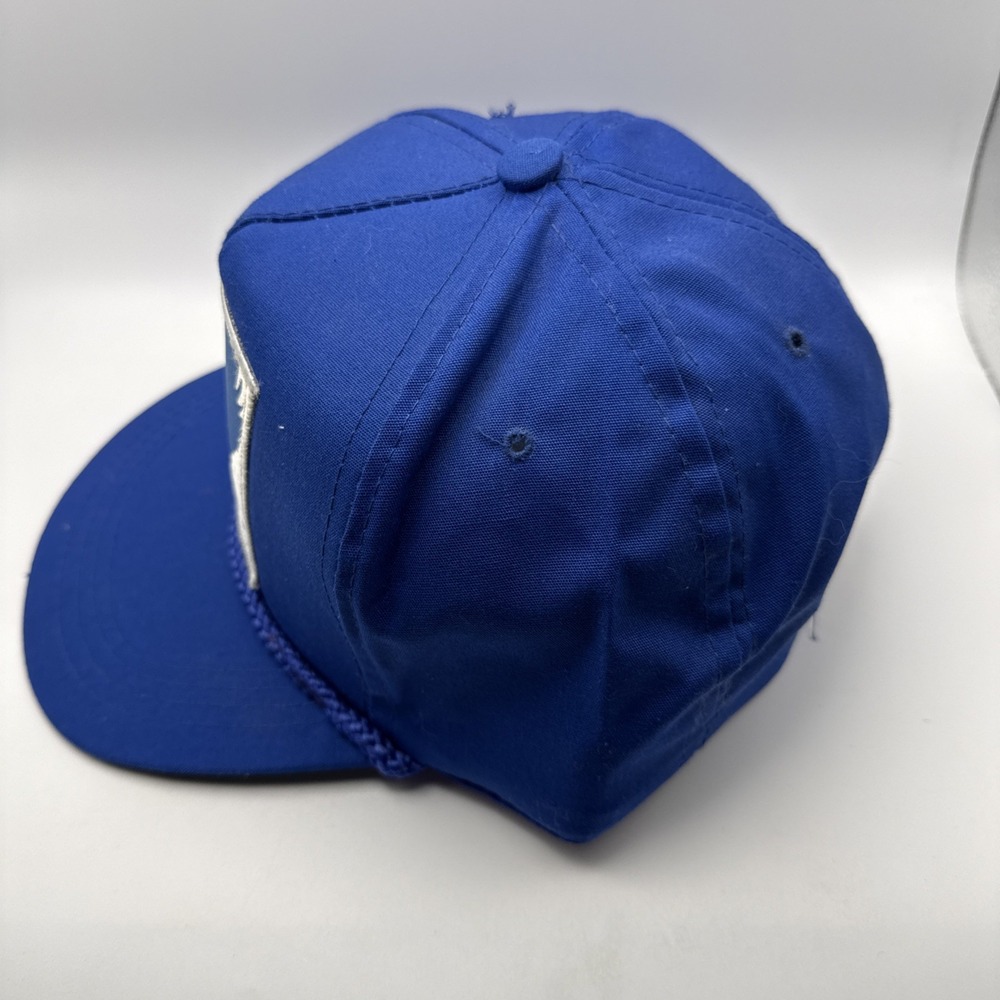 Vintage Nissin TAX AIR Blue Snapback Hat 80s - Picture 2 of 7